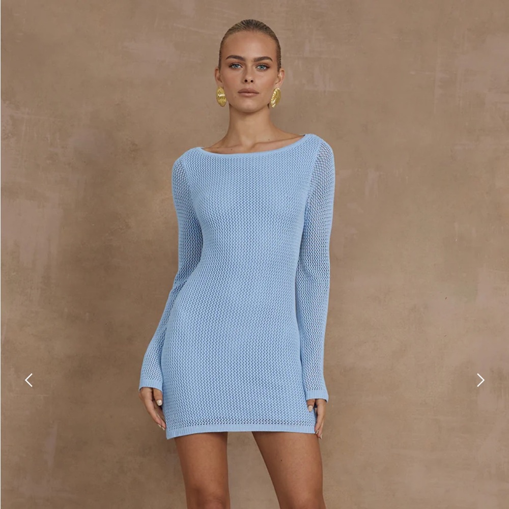 NWT - Runaway The Label Maris mini dress in ice blue never worn